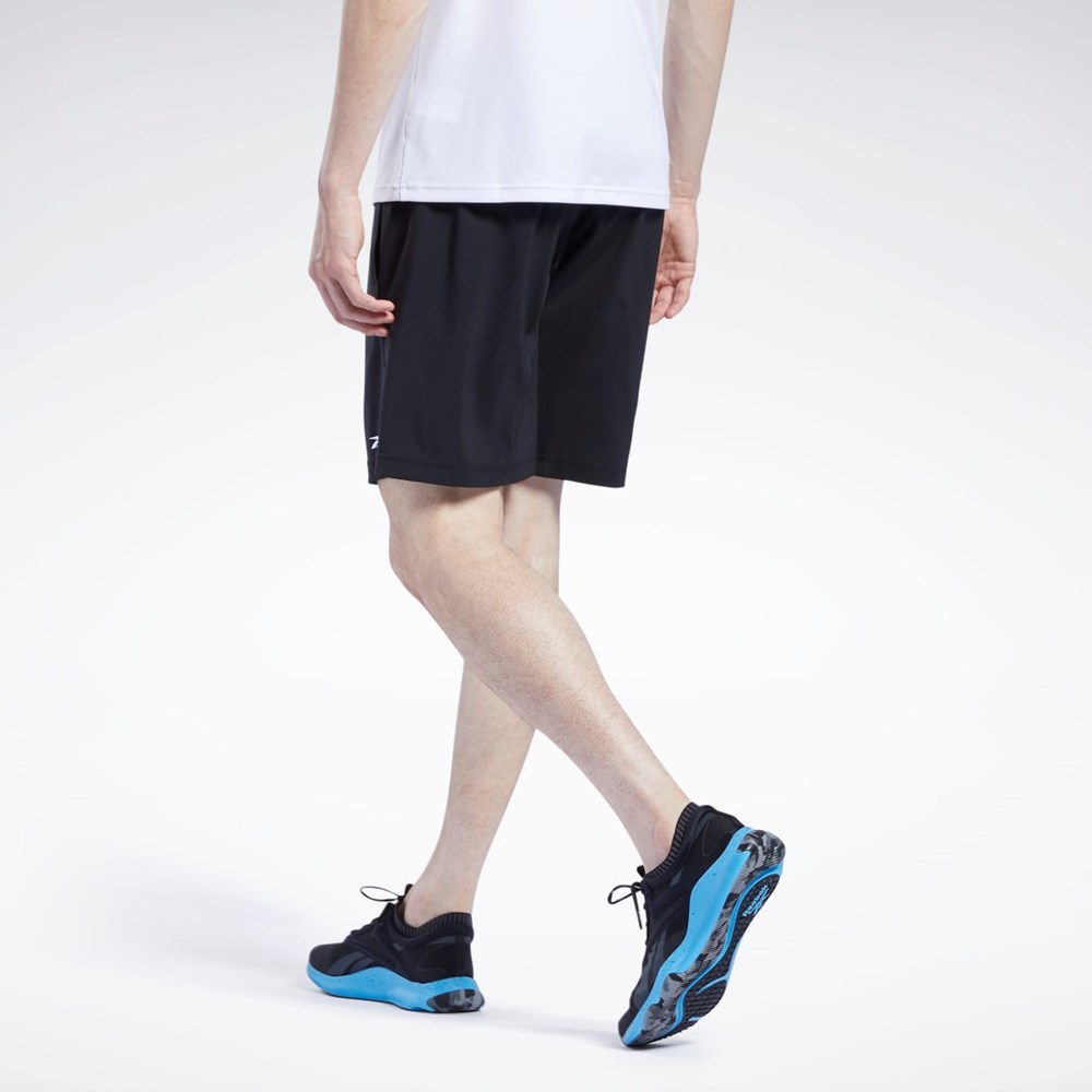 Reebok Workout Ready Shorts Svarte | DCURKZ-952