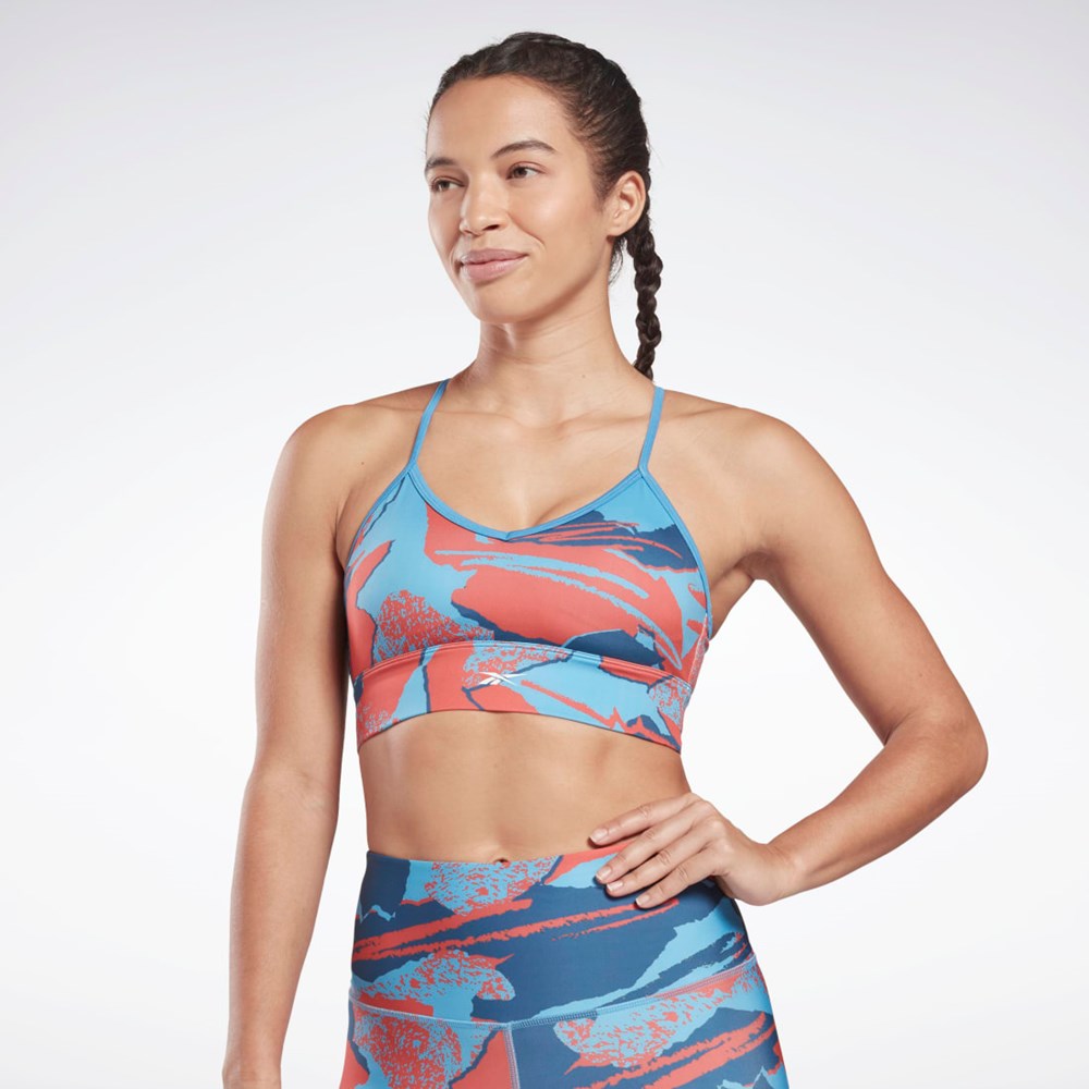 Reebok Workout Ready Sports Bra Blå | JYAXIL-708