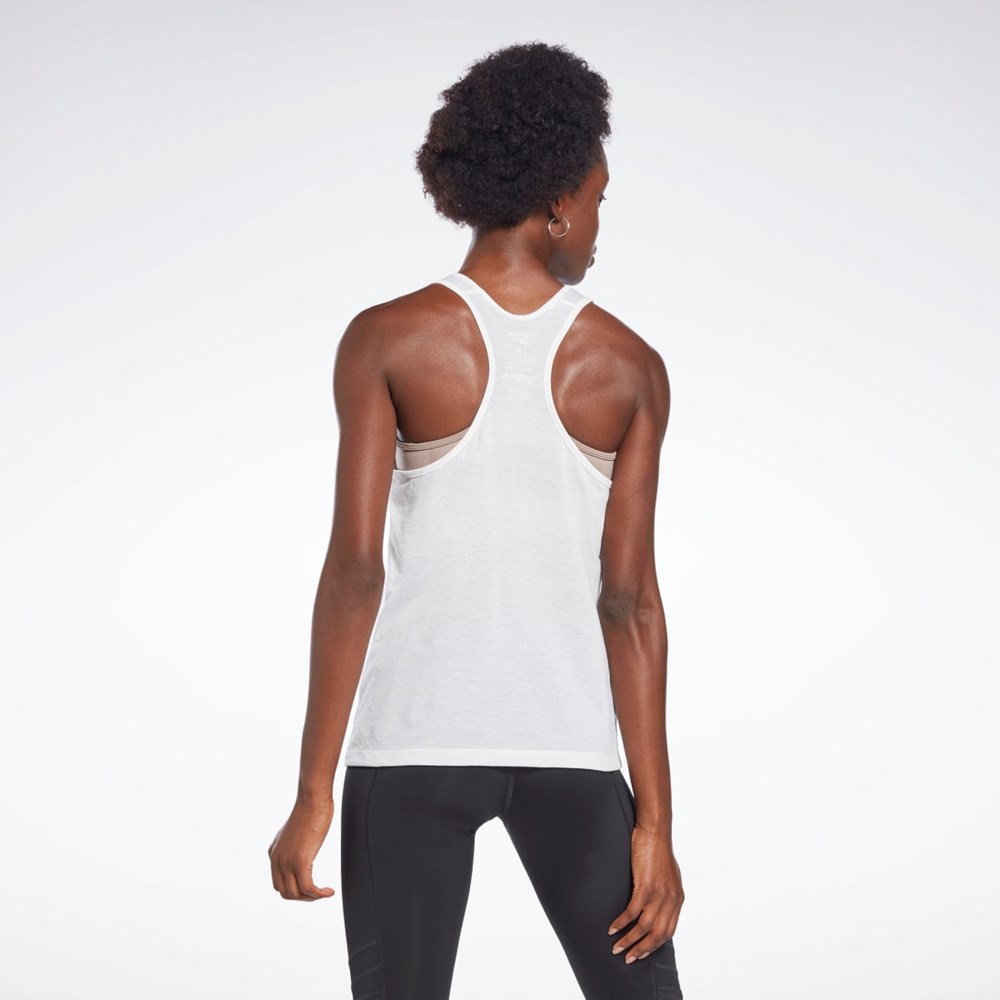 Reebok Workout Ready Supremium Big Logo Tank Top Hvite | AOGPHN-364