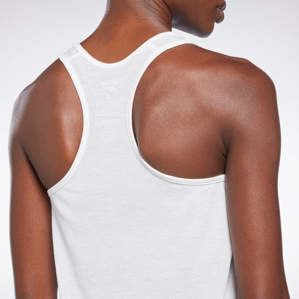 Reebok Workout Ready Supremium Big Logo Tank Top Hvite | AOGPHN-364