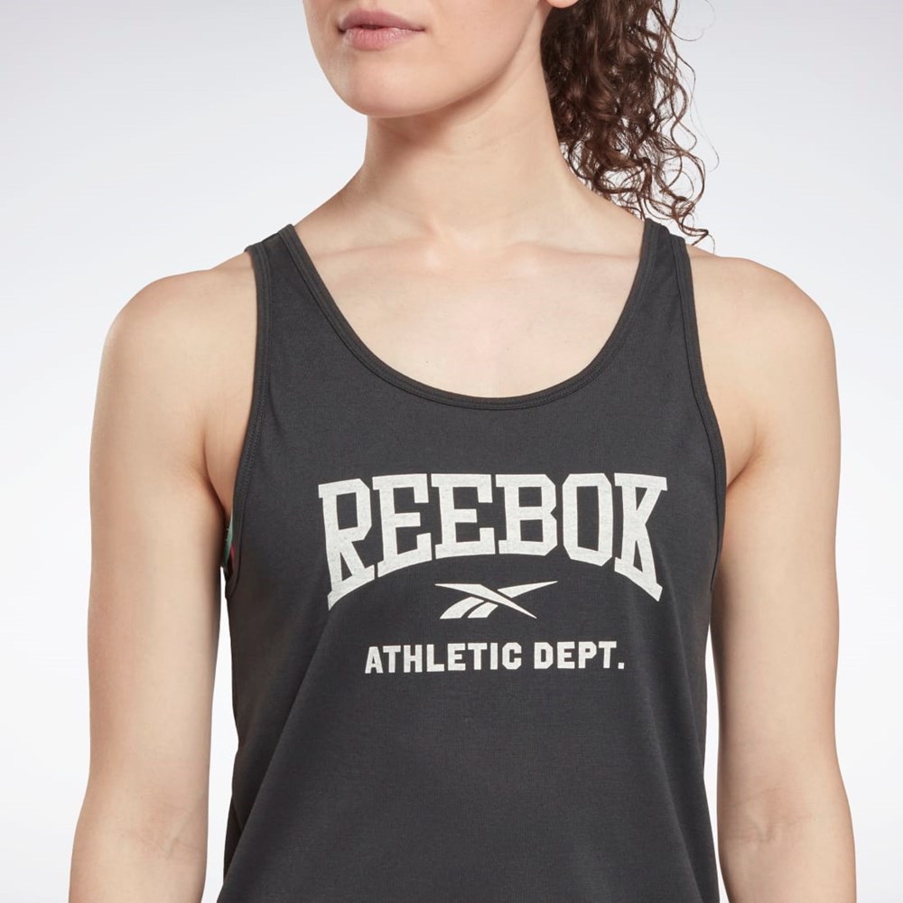 Reebok Workout Ready Supremium Grafiske Tank Top Svarte | CELUKD-830