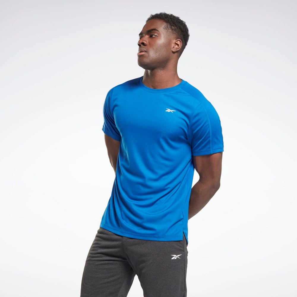 Reebok Workout Ready Tech T-Shirt Blå | SQIGDE-947