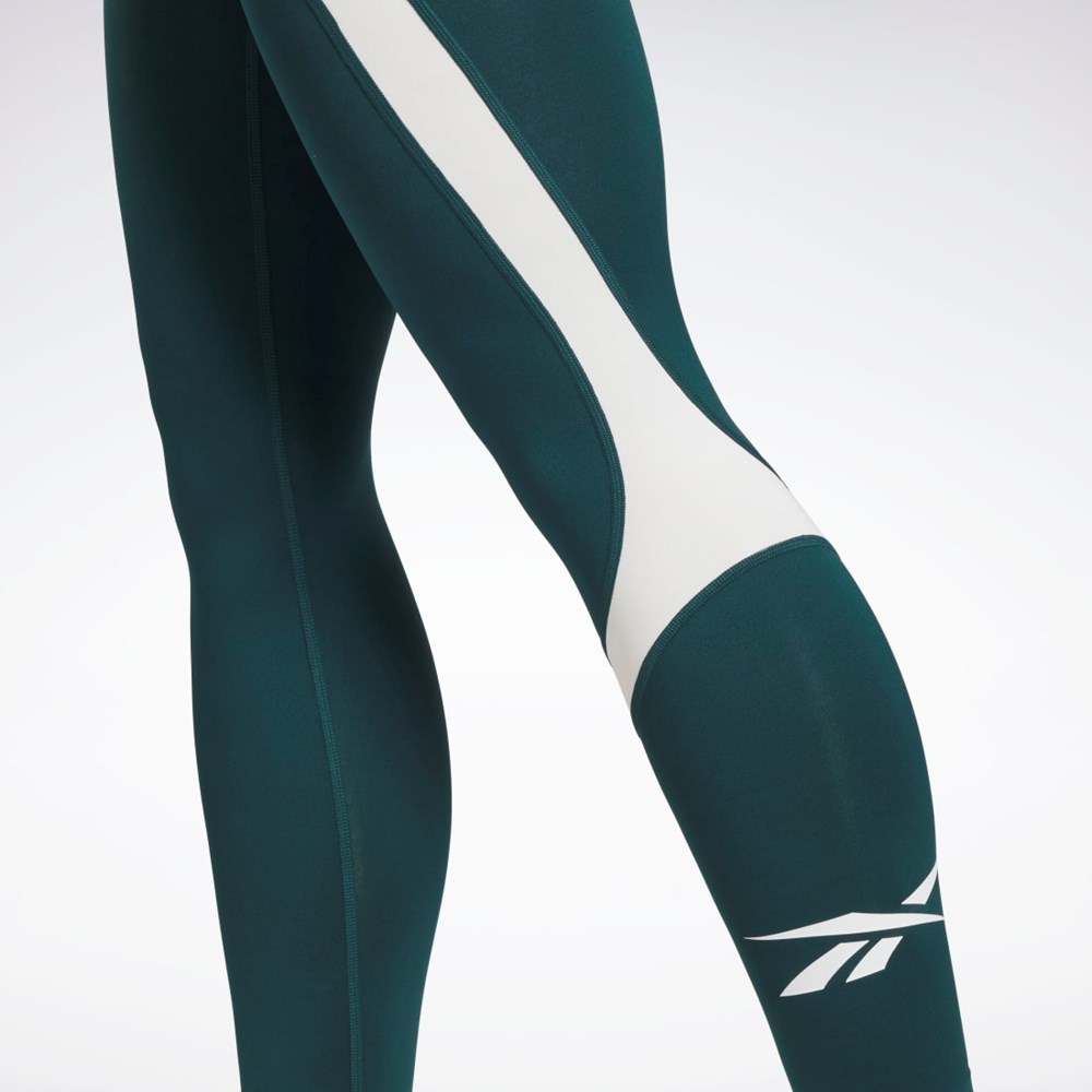 Reebok Workout Ready Vector Leggings Grønn | QDNEHZ-094