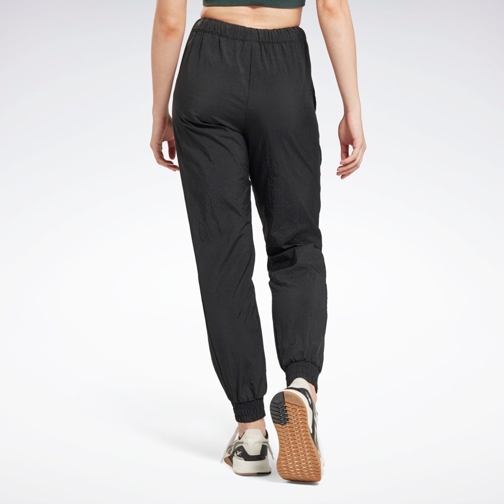 Reebok Workout Ready Woven Joggers Svarte | FIKBYD-375