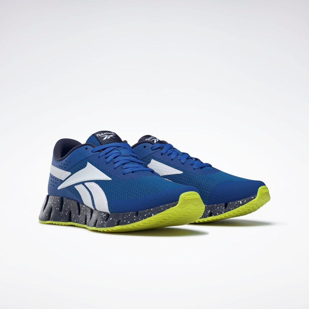 Reebok Zig Dynamica 2 Shoes Blå Marineblå Gul | RMBAZL-726