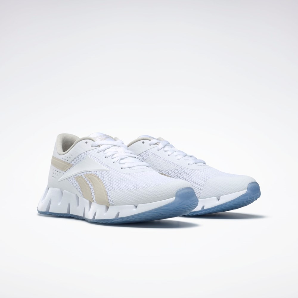 Reebok Zig Dynamica 2 Shoes Hvite Hvite | BGACQF-672