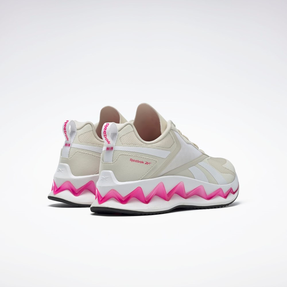 Reebok Zig Elusion Energy Shoes Hvite Rosa | XRCTGK-431