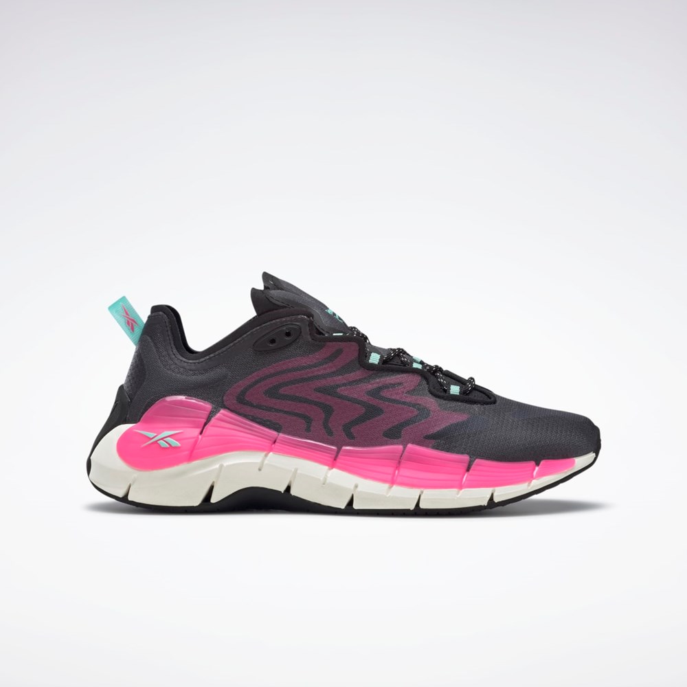 Reebok Zig Kinetica II Shoes Svarte Rosa Mint | XKZSVD-125