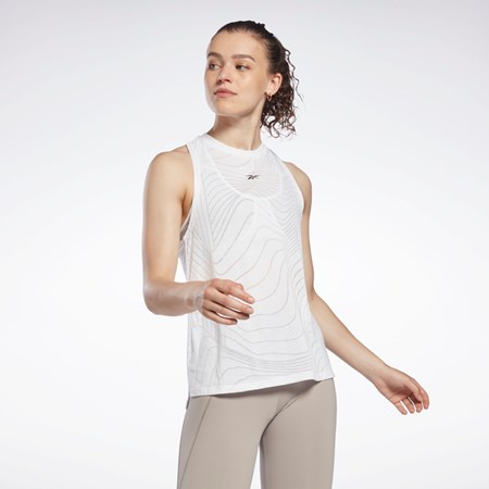 Reebok Burnout Tank Top Hvite | LTGIZD-327