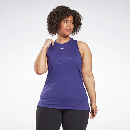 Reebok Burnout Tank Top (Plus Size) Lilla | BRZGTF-387