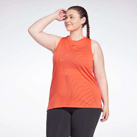 Reebok Burnout Tank Top (Plus Size) Rød | YCMFOR-062