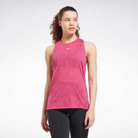 Reebok Burnout Tank Top Rosa | NMEURV-678