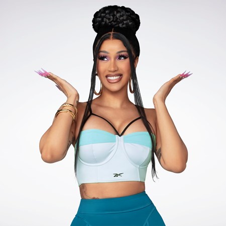 Reebok Cardi B Bralette Blå Turkis | VURAYN-534