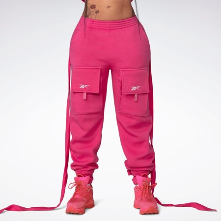 Reebok Cardi B Knit Pants Rosa | YHPFZA-950