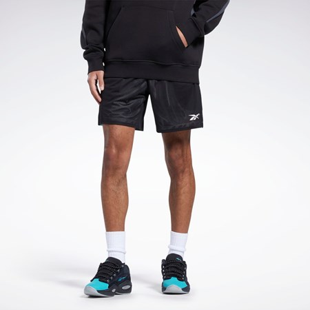 Reebok City League Mesh Shorts Svarte | XHLACM-746