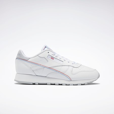 Reebok Classic Leather Make It Yours Shoes Hvite Hvite Blå | CFVDKZ-514