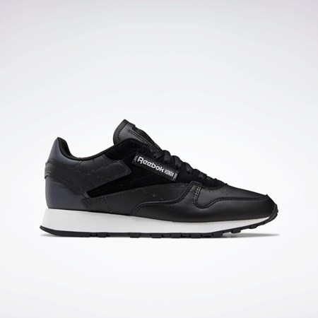 Reebok Classic Leather Make It Yours Shoes Svarte Grå Hvite | JZKHWD-087