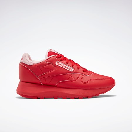 Reebok Classic Leather SP Shoes - Grade School Rød Rosa Rød | BLEGXJ-540