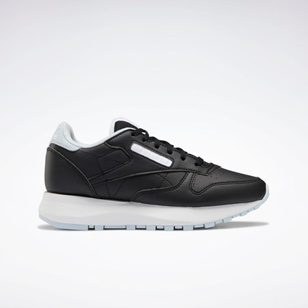 Reebok Classic Leather SP Shoes - Grade School Svarte Blå Hvite | HCRXBL-693