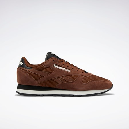 Reebok Classic Leather Shoes Brune Svarte | DVLFKC-795