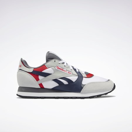 Reebok Classic Leather Shoes Hvite Grå Grå | CRMINO-259