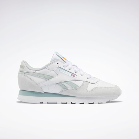 Reebok Classic Leather Shoes Hvite Grå Grå | JAIDHR-360