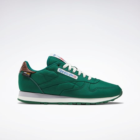 Reebok Classic Leather Shoes Mørke Grønn Brune | FIOHTP-354