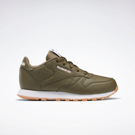 Reebok Classic Leather Shoes - Preschool Grønn Grønn Grønn | KMSQEP-731