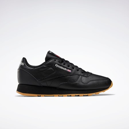 Reebok Classic Leather Shoes Svarte Grå | IDOYGC-931