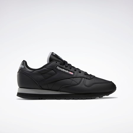 Reebok Classic Leather Shoes Svarte Grå Svarte | KMAJIC-382