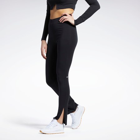 Reebok Classics Bomull Leggings Svarte | DXHKGP-801