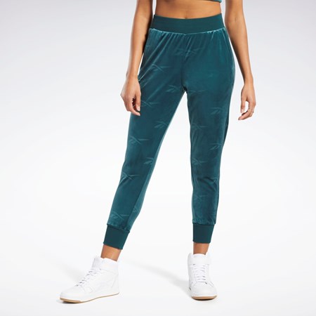 Reebok Classics Energy Q4 Velour Pants Grønn | TXBUAC-462