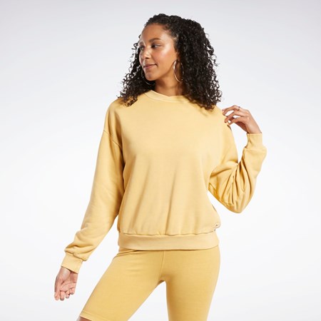 Reebok Classics Natural Dye Sweatshirt Bright Ochre | MOQLHW-789