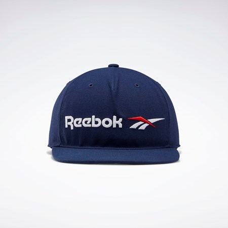 Reebok Classics Vector Flate Peak Hat Marineblå | OKJCLR-643