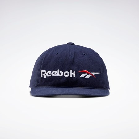 Reebok Classics Vector Flate Peak Hat Marineblå Marineblå | SFMDNR-379