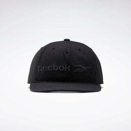 Reebok Classics Vector Flate Peak Hat Svarte Svarte Svarte | HBEOGC-807