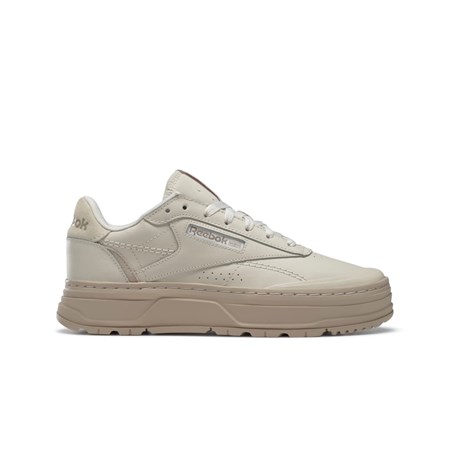 Reebok Club C Double GEO Shoes Beige | QEHNPR-650