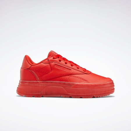 Reebok Club C Double GEO Shoes Rød Rød Rød | LYCOVX-163