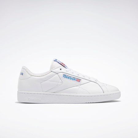 Reebok Club C Grounds Shoes Hvite Blå Rød | HAWZRY-651