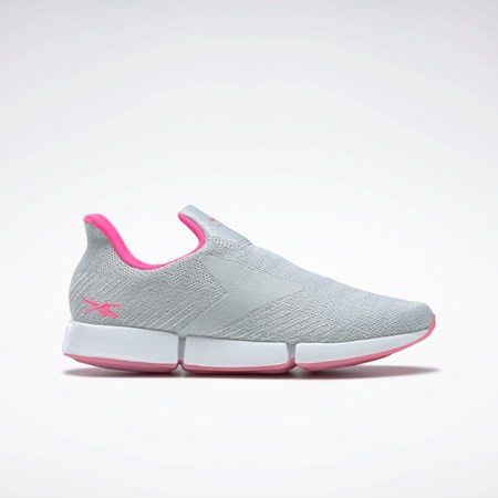 Reebok DailyFit DMX Slip-On Shoes Grå Hvite Rosa | OLURIC-249