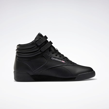 Reebok Freestyle Hi Shoes - Grade School Svarte Svarte Grå | EONJSF-298