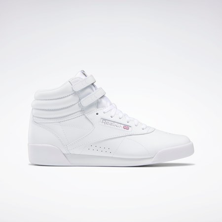 Reebok Freestyle Hi Shoes - Grade School Hvite | JBEWCR-519