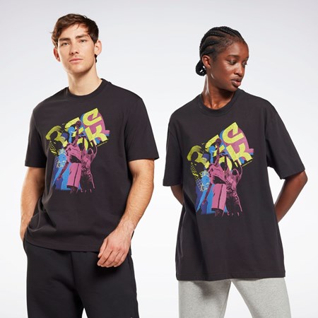 Reebok Grafiske Series T-Shirt Svarte | DCGHBJ-865