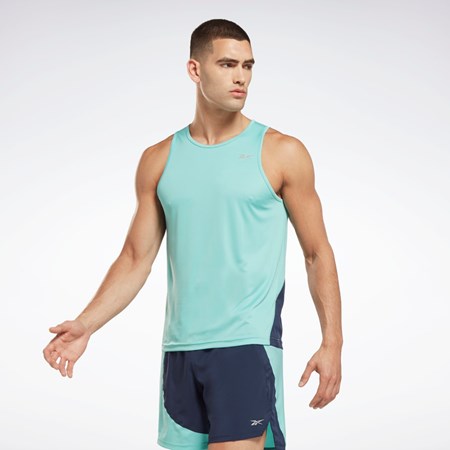 Reebok Jogge Speedwick Singlet Semi Classic Teal | FSHQAU-417