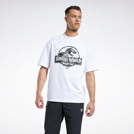 Reebok Jurassic World T-Shirt Hvite | OMNWDJ-164