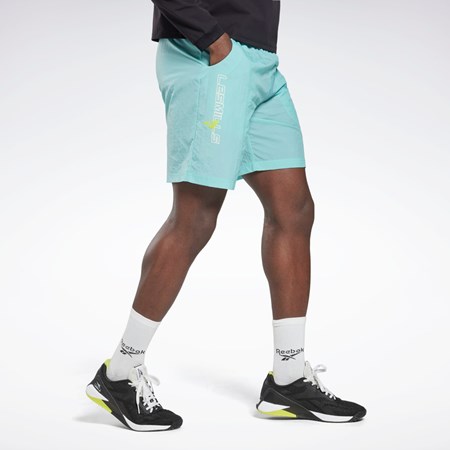 Reebok Les Mills® Lette Woven Shorts Semi Classic Teal | BFCVMX-082