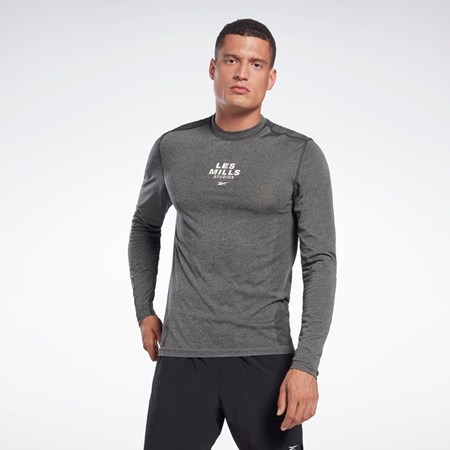 Reebok Les Mills® Myoknit Long Sleeve T-Shirt Svarte | LJKNVU-351