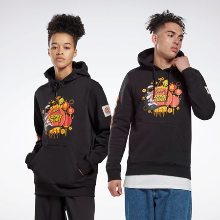 Reebok Looney Tunes Hette Sweatshirt Svarte | YLSZMR-615