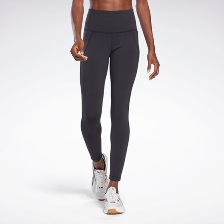 Reebok Lux High-Waisted Tights Svarte | LEWVNX-419