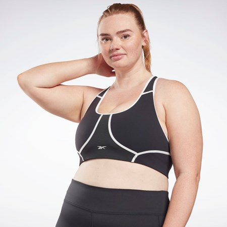 Reebok Lux Racer Polstret Colorblocked Bra (Plus Size) Svarte | BUPRET-263